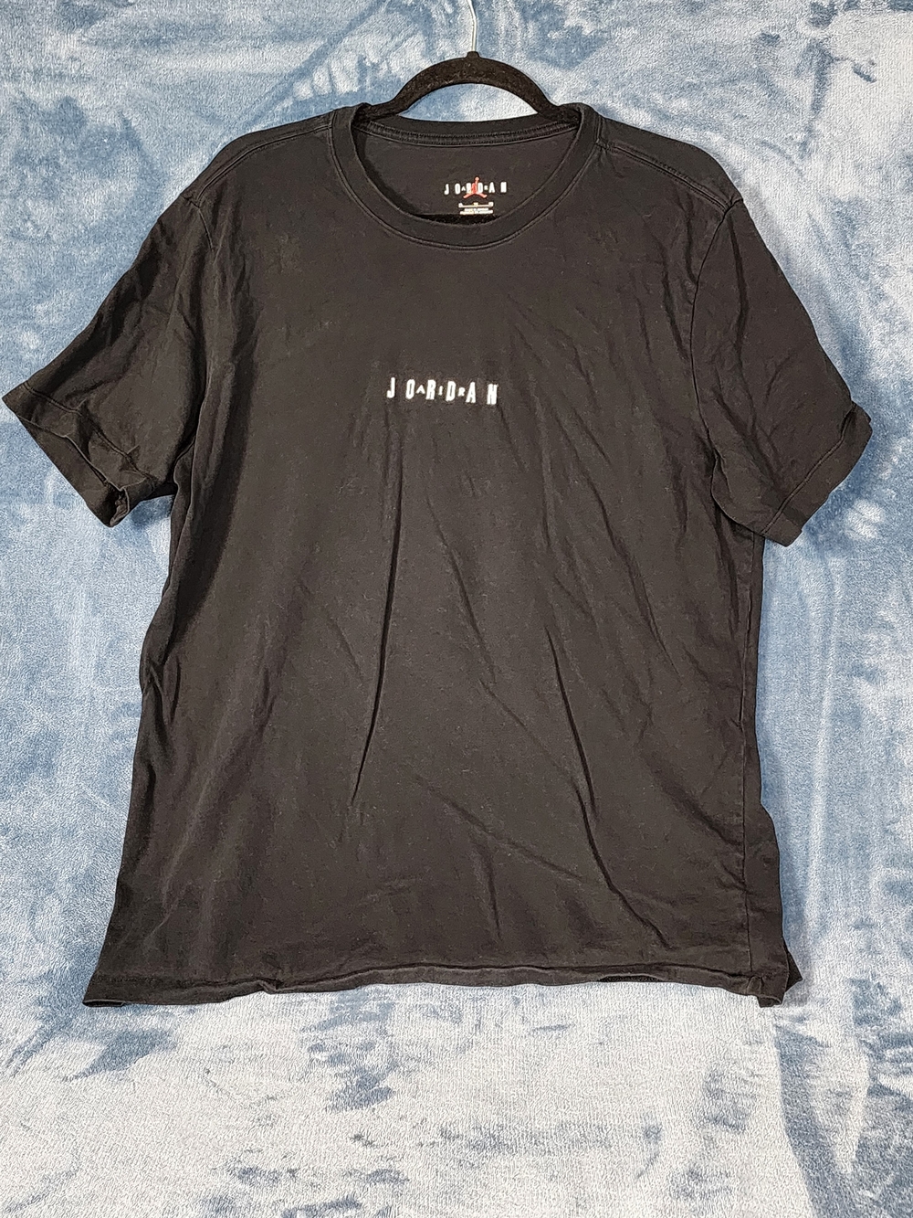 Jordan Black Short Sleeve Tee with Center Logo